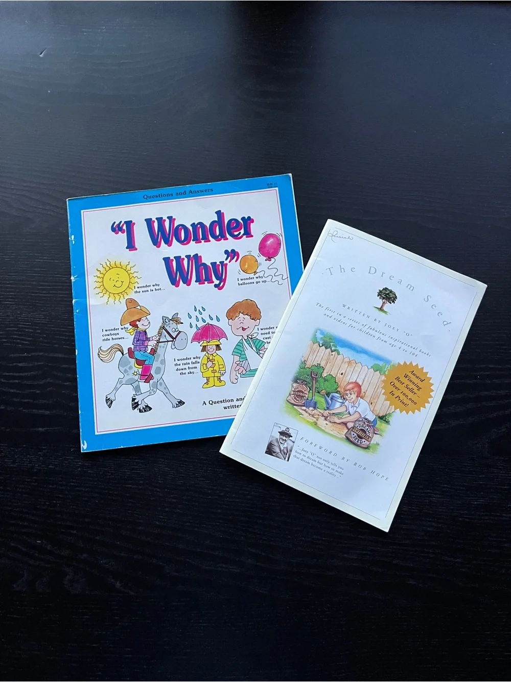2 Vintage Children Books - I Wonder Why / Blue Children's Question & Answer Book